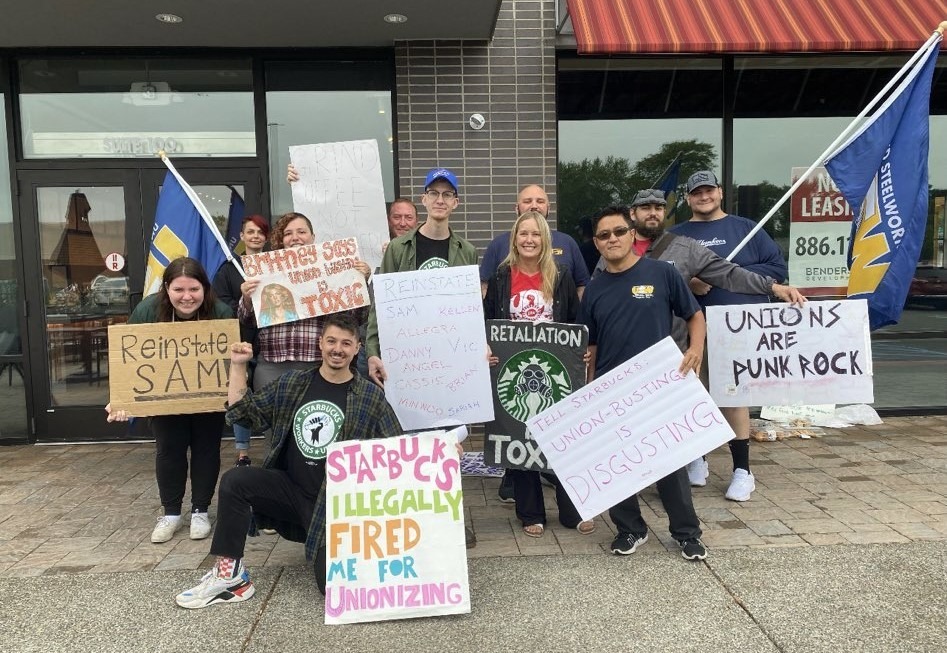 Info picket in Buffalo, September 6, 2022